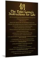 Dalai Lama Instructions For Life-null-Mounted Art Print
