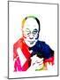 Dalai Lama Watercolor-Lora Feldman-Mounted Art Print