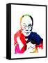Dalai Lama Watercolor-Lora Feldman-Framed Stretched Canvas