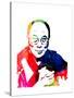 Dalai Lama Watercolor-Lora Feldman-Stretched Canvas