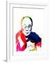 Dalai Lama Watercolor-Lora Feldman-Framed Art Print