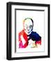 Dalai Lama Watercolor-Lora Feldman-Framed Art Print