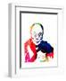 Dalai Lama Watercolor-Lora Feldman-Framed Art Print