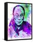 Dalai Lama Watercolor-Anna Malkin-Framed Stretched Canvas