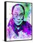 Dalai Lama Watercolor-Anna Malkin-Framed Stretched Canvas