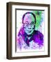 Dalai Lama Watercolor-Anna Malkin-Framed Art Print