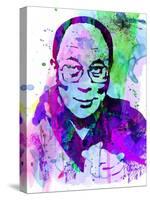 Dalai Lama Watercolor-Anna Malkin-Stretched Canvas