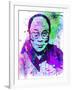 Dalai Lama Watercolor-Anna Malkin-Framed Art Print