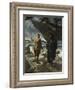 Daland looked at the stranger keenly, from 'The Stories of Wagner's Operas' by J. Walker McSpadden-Ferdinand Leeke-Framed Giclee Print