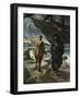 Daland looked at the stranger keenly, from 'The Stories of Wagner's Operas' by J. Walker McSpadden-Ferdinand Leeke-Framed Giclee Print