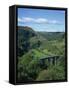 Dale and Viaduct from Monsal Head, Monsal Dale, Derbyshire, England, United Kingdom, Europe-Hunter David-Framed Stretched Canvas