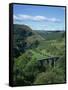 Dale and Viaduct from Monsal Head, Monsal Dale, Derbyshire, England, United Kingdom, Europe-Hunter David-Framed Stretched Canvas