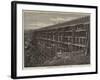 Dale Creek Bridge, on the Union Pacific Railroad of America-null-Framed Giclee Print