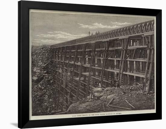 Dale Creek Bridge, on the Union Pacific Railroad of America-null-Framed Giclee Print