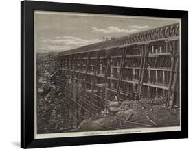 Dale Creek Bridge, on the Union Pacific Railroad of America-null-Framed Giclee Print