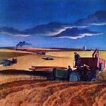 "Wheat Harvest," Country Gentleman Cover, June 1, 1942-Dale Nichols-Giclee Print