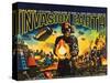 Daleks' Invasion Earth: 2150 A.D., British poster art, 1966-null-Stretched Canvas