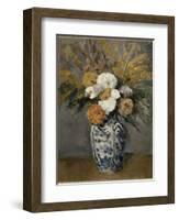 Dalhias-Paul Cézanne-Framed Giclee Print