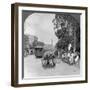 Dalhousie Street, Busiest in the City, Rangoon, Burma, 1908-null-Framed Photographic Print