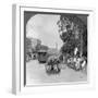 Dalhousie Street, Busiest in the City, Rangoon, Burma, 1908-null-Framed Photographic Print