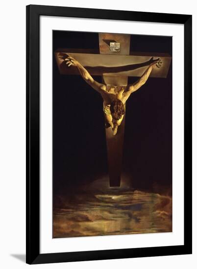 Dali Christ of St John of the Cross-Salvador Dalí-Framed Art Print