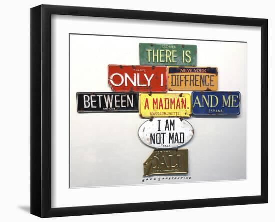 Dali Not Mad-Gregory Constantine-Framed Giclee Print