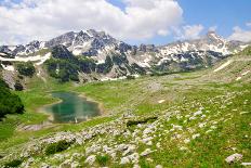 Mountain Peaks with Lake-Dalibor Sevaljevic-Photographic Print