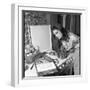 Dalida Ccooking in Her Kitchen-Marcel Begoin-Framed Premium Photographic Print