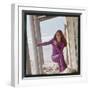 Dalida Posing on a Beach-Therese Begoin-Framed Photographic Print