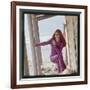 Dalida Posing on a Beach-Therese Begoin-Framed Photographic Print