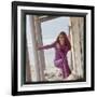 Dalida Posing on a Beach-Therese Begoin-Framed Photographic Print