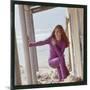 Dalida Posing on a Beach-Therese Begoin-Mounted Photographic Print