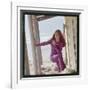 Dalida Posing on a Beach-Therese Begoin-Framed Photographic Print