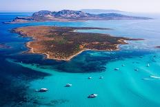 View from Above, Stunning Aerial View of the Isola Piana Island and the Asinara Island Bathed by a-DaLiu-Stretched Canvas