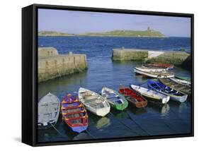 Dalkey Island and Coliemore Harbour, Dublin, Ireland, Europe-Firecrest Pictures-Framed Stretched Canvas