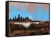Dallas Abstract Skyline I-Emma Moore-Framed Stretched Canvas