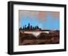 Dallas Abstract Skyline I-Emma Moore-Framed Art Print