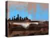 Dallas Abstract Skyline I-Emma Moore-Stretched Canvas