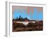 Dallas Abstract Skyline I-Emma Moore-Framed Art Print