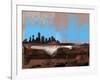 Dallas Abstract Skyline I-Emma Moore-Framed Art Print