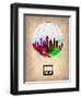 Dallas Air Balloon-NaxArt-Framed Art Print