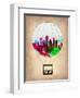 Dallas Air Balloon-NaxArt-Framed Art Print