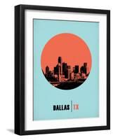 Dallas Circle Poster 1-NaxArt-Framed Art Print