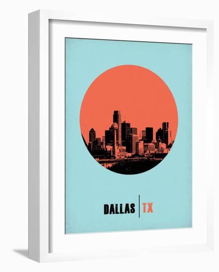 Dallas Circle Poster 1-NaxArt-Framed Art Print