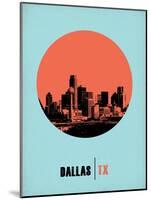 Dallas Circle Poster 1-NaxArt-Mounted Art Print