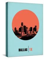 Dallas Circle Poster 1-NaxArt-Stretched Canvas