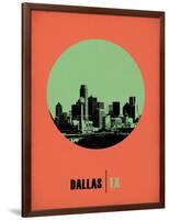 Dallas Circle Poster 2-NaxArt-Framed Art Print