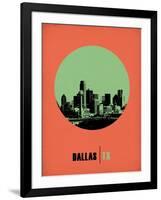 Dallas Circle Poster 2-NaxArt-Framed Art Print