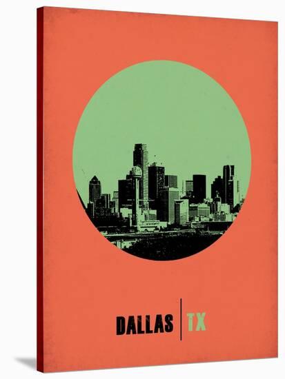 Dallas Circle Poster 2-NaxArt-Stretched Canvas