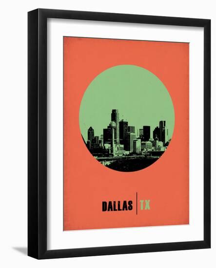 Dallas Circle Poster 2-NaxArt-Framed Art Print